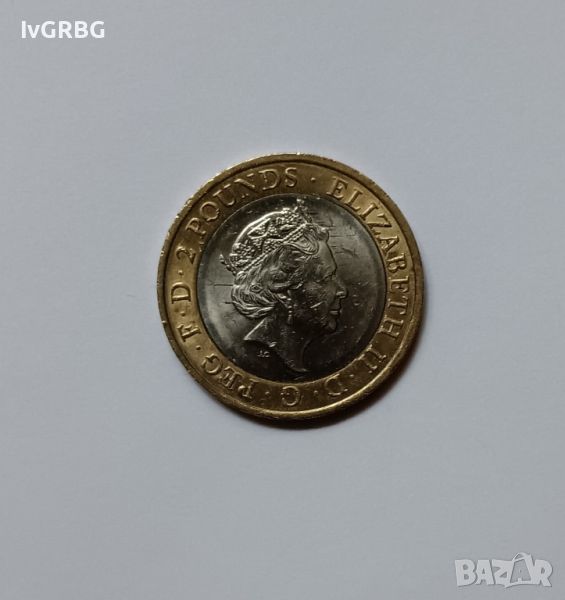 2 паунда 2016 Великобритания Юбилейна монета Уилям Шекспир Комедия  2 паунда Великобритания Монета , снимка 1