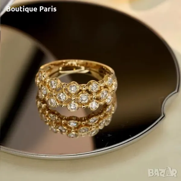 David Webb пръстен с камъни мойсанити, снимка 1