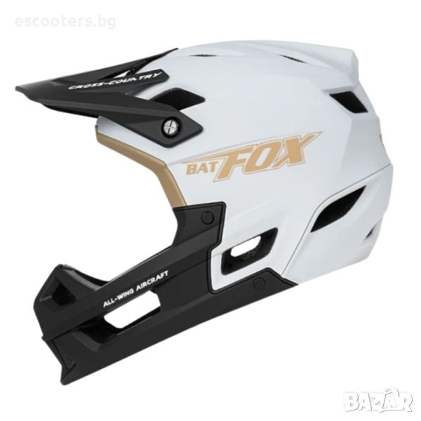 Предпазна каска BATFOX K7 WHITE, снимка 1