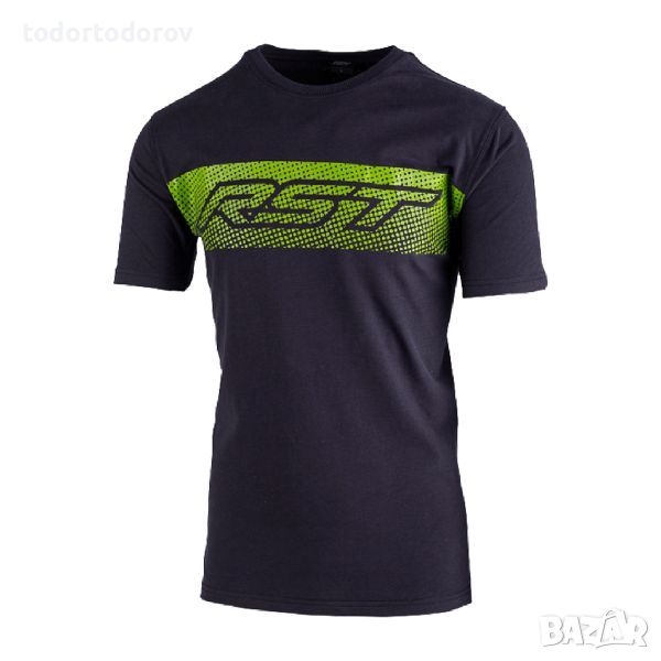 Мото тениска RST RST Gravel T-Shirt Navy / Lime Green,размер S 48-50, снимка 1