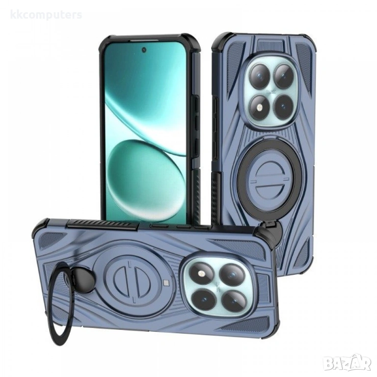 Защитен калъф WANLONFENG XH за Xiaomi Redmi Note 15 Pro+ 5G / Poco M8 Pro 5G със Стойка - PC+TPU, Вк, снимка 1