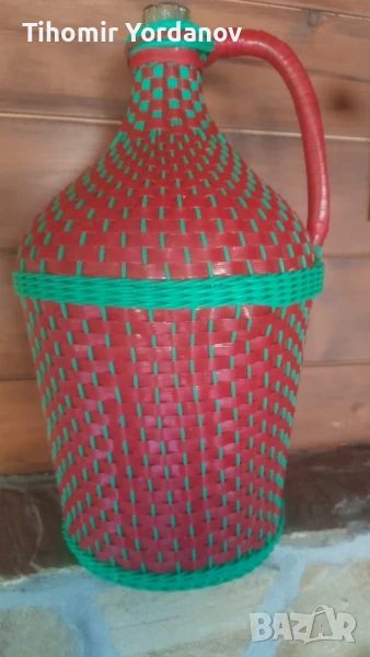 Плетена дамаджана., снимка 1
