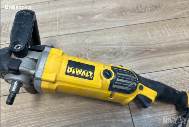 Полираща машина DeWalt DWP849X-QS, 1250 W, 230 мм диаметър на диска, M14 система за затягане + велкр, снимка 1