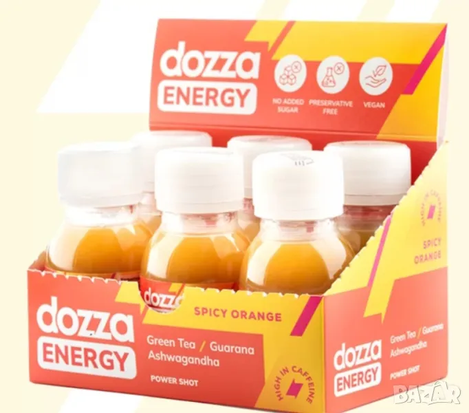 Енергиен шот DOZZA Spicy Orange – кутия 6 бр., снимка 1