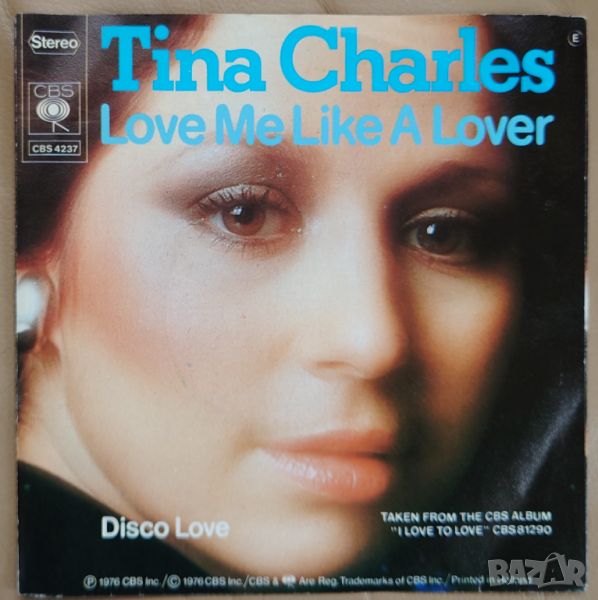 Грамофонни плочи Tina Charles – Love Me Like A Lover 7" сингъл, снимка 1
