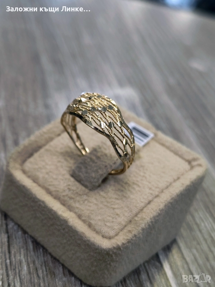 Златен Пръстен 1.37гр / 14К, снимка 1