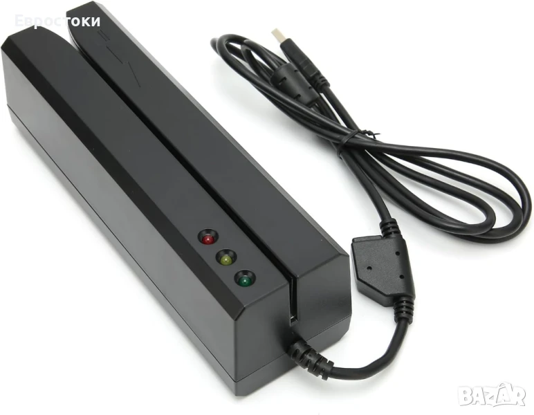 Losayde MSR605G USB IS0 AAMVA Dia четец за магнитни кредитни карти, 3 писти с 20 броя празни карти, снимка 1