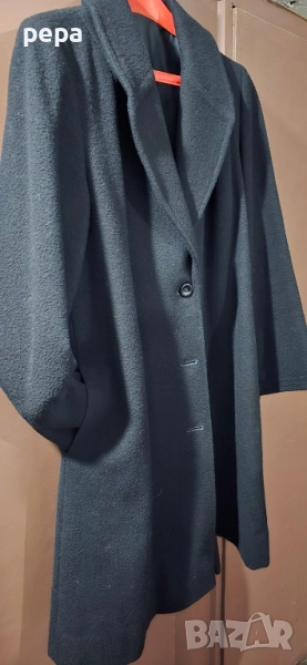 Черно палто с джобове, снимка 1