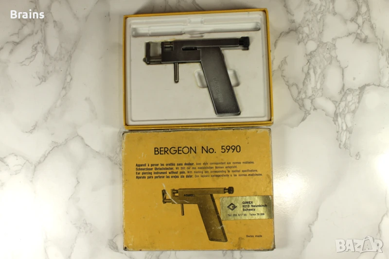 BERGEON 5990 SWISS Пистолет за поставяне на обици, снимка 1