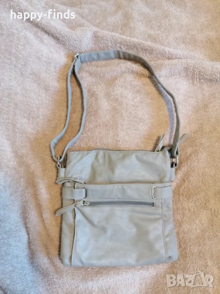 Сива дамска чанта от еко кожа , снимка 1