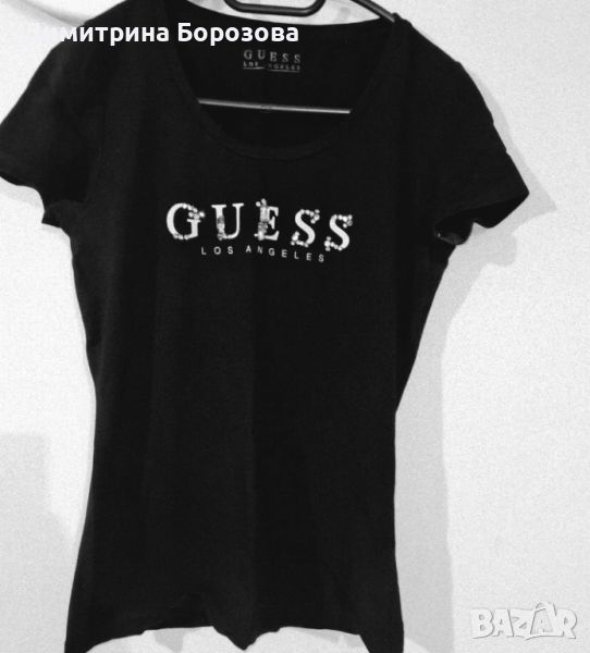 GUESS Тениска в Черно, снимка 1