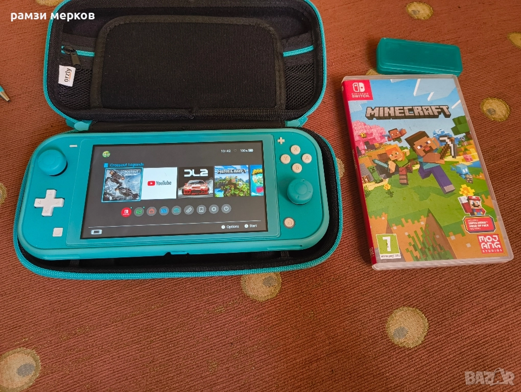 Nintendo switch lite + аксесоари и игра, снимка 1