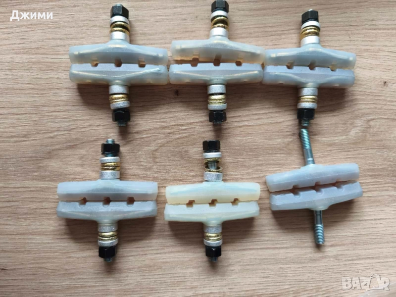6 чифта за 10лв Калодки / накладки гумички за V-brake или U brake спирачки колело велосипед, снимка 1