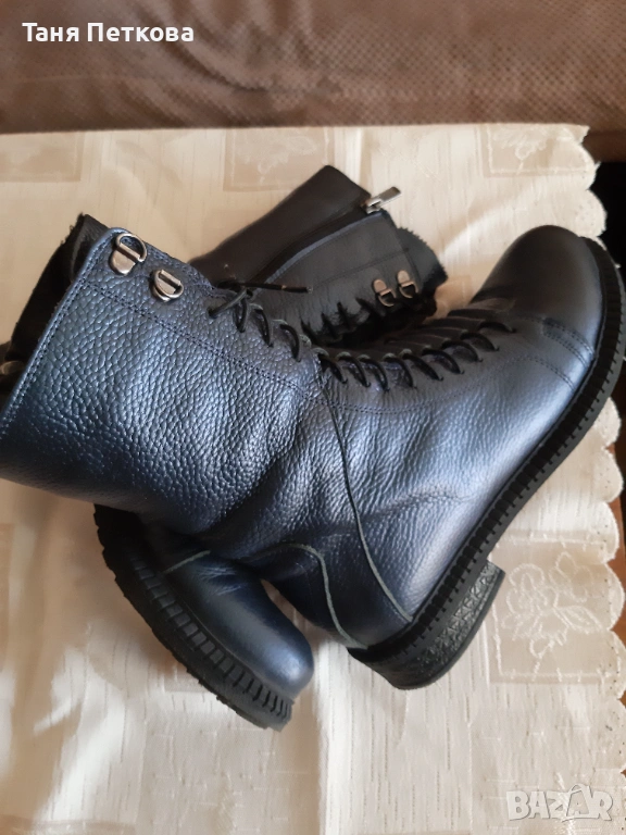 Дамски зимни кубинки от естествена кожа, снимка 1