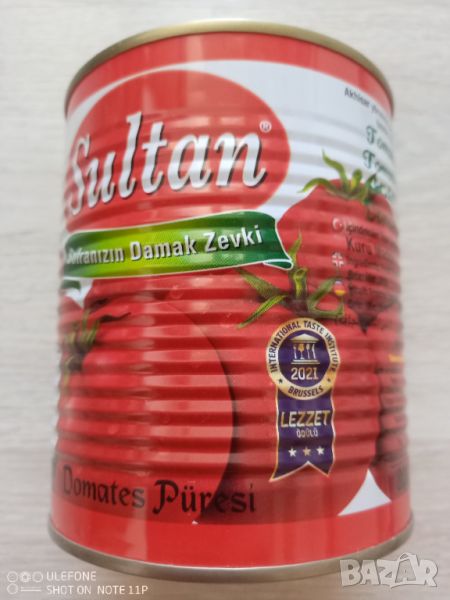 Консерва фино смляно доматено пюре Sultan 800 гр., снимка 1