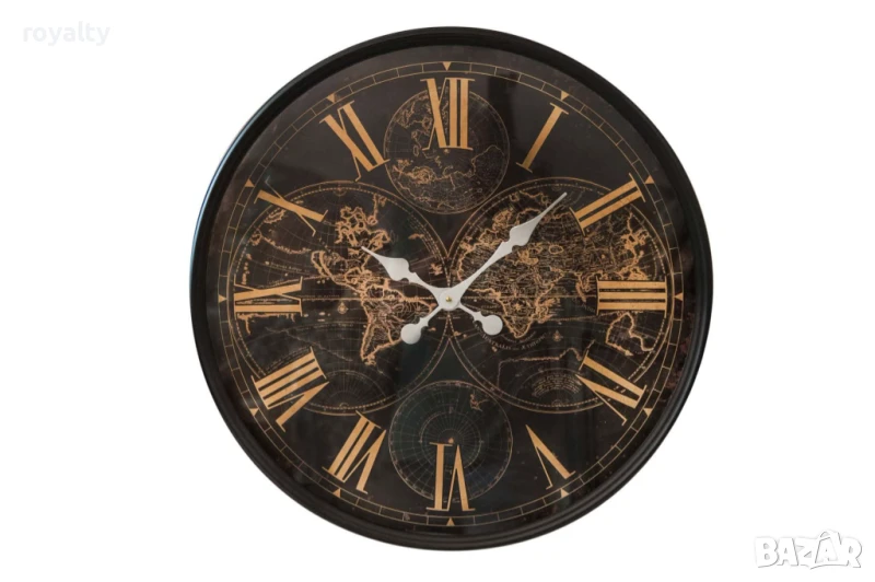 Часовник кръгъл с римски цифри, 60 см, снимка 1