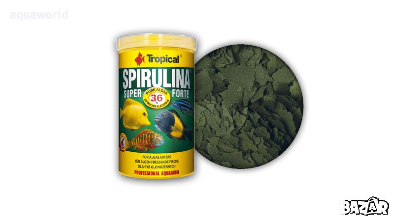 "Безплатна доставка "Tropical Super Spirulina Forte 36 % 250 мл, снимка 1