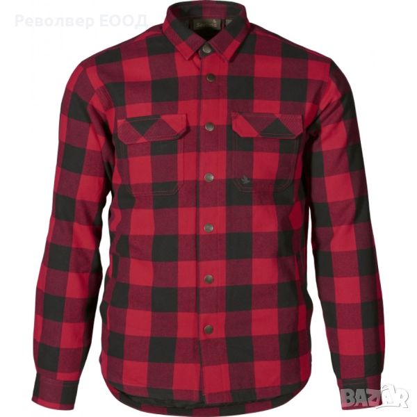 Мъжка риза Seeland - Canada, червено каре, снимка 1