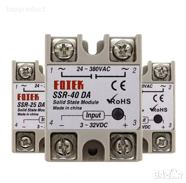 Солид стейт реле Solid State Relay SSR-25A, 40A, 60A, 80A, снимка 1