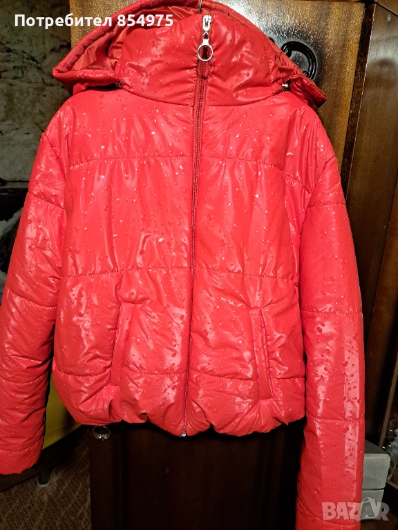 Страхотно топло яке червено, снимка 1