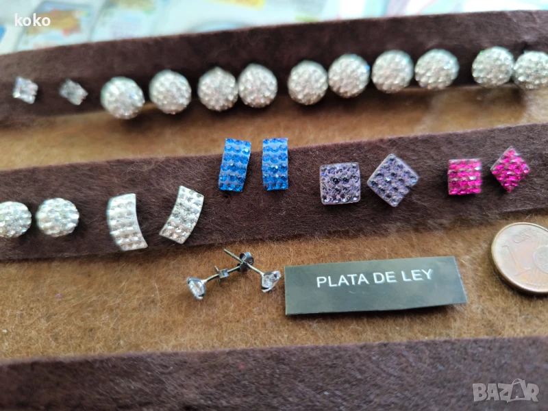 Сребърни обици нови, снимка 1