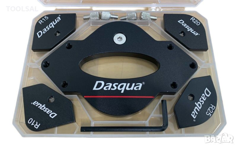 Комплект алуминиеви шаблони за оберфреза за закръгляне на ъгли Dasqua, снимка 1