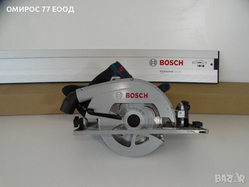 Bosch GKS 18V - 68 + 4.0 Ah - Акумулаторен циркуляр + линеал 1600 мм, снимка 1