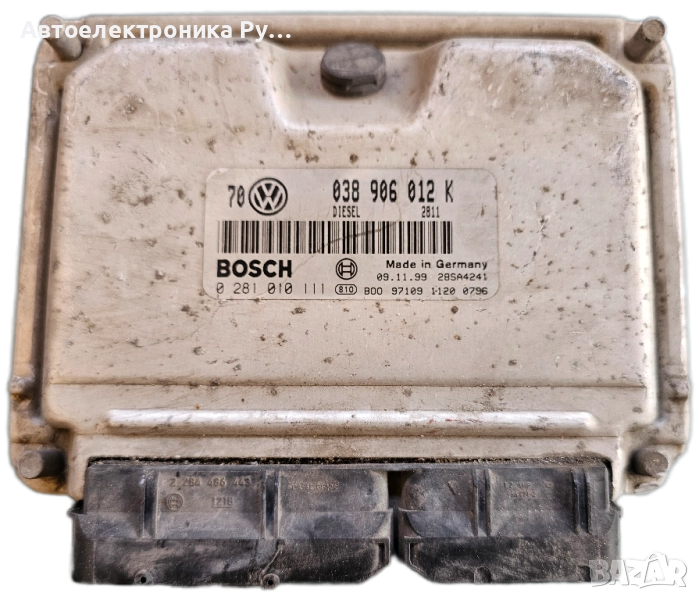 компютър VW VOLKSWAGEN GOLF BORA 1.9 TDI ,038906012K, BOSCH ,0281010111 , снимка 1