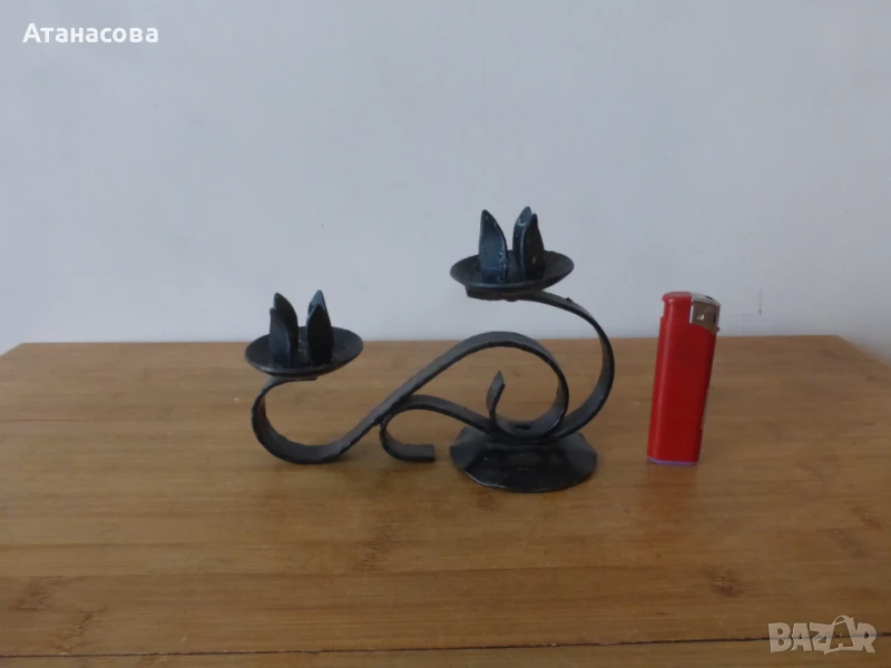 Свещник ковано желязо СБХ 4, снимка 1
