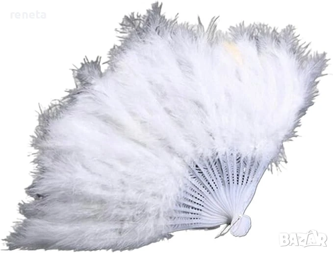 Ветрило с пера, Пластмасово, бял, снимка 1