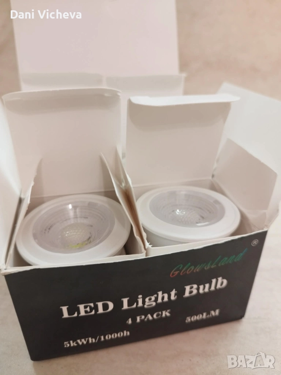 LED крушки GlowsLand GU10 зелен цвят , снимка 1