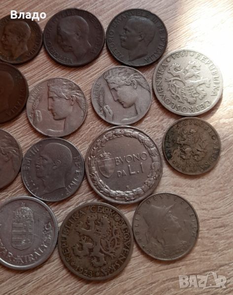 Лот стари италиански, чешки, австрийски монети , снимка 1