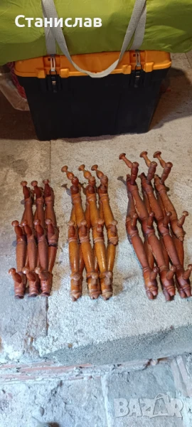 Дървени стенни ретро закачалки, снимка 1