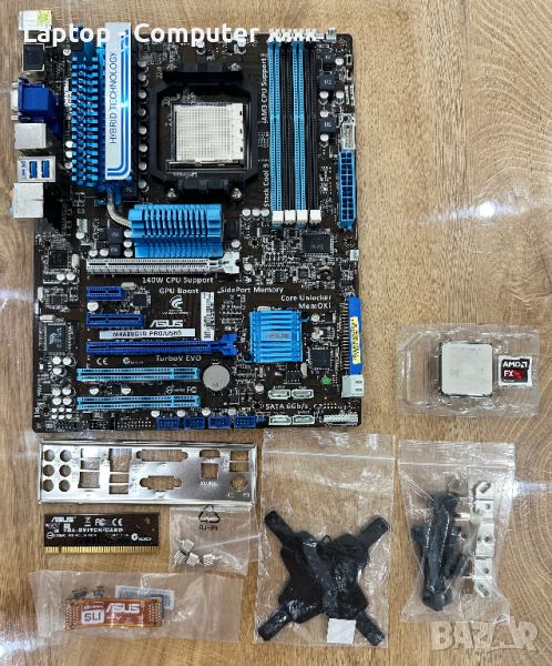 Дънна платка Asus M4A89GTD PRO/USB3 с Процесор AMD Phenom II X4 965 Black Edition, снимка 1