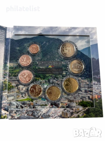 Андора 2025 - комплектен сет от 1 цент до 2 евро - банков Евро сет, 8 монети BU, снимка 7 - Нумизматика и бонистика - 54115877