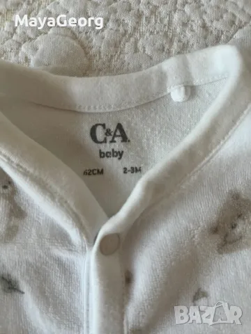 Ромпъри C&A baby 62 размер, снимка 2 - Бебешки гащеризони - 49728252