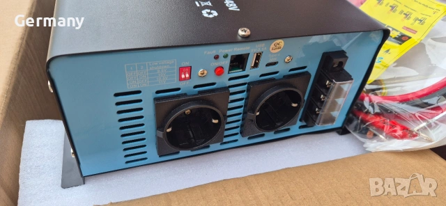 инвертор за ток 12v 220v 4000w пълна синусоида, снимка 4 - Аксесоари и консумативи - 53711873