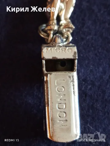 Малка метална свирка сувенир Лондон за КОЛЕКЦИЯ ДЕКОРАЦИЯ 44309, снимка 2 - Колекции - 49660446