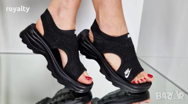 Nike черни дамски сандали , снимка 4 - Сандали - 50394342