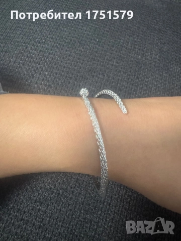 Нова сребърна гривна , снимка 7 - Гривни - 52142448