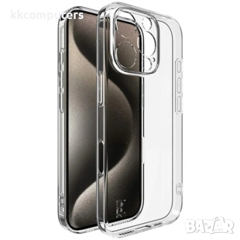 Силиконов кейс MBX 2mm и Протектор За iPhone 16 Pro (6.3), Прозрачен