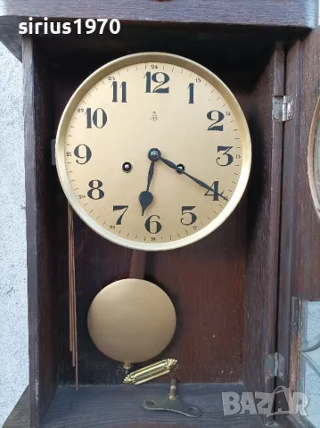 Густав Бекер немски стенен часовник работещ, снимка 2 - Стенни часовници - 49982603