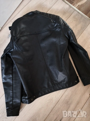 Мъжко кожено яке Jack and Jones, снимка 10 - Якета - 54099545