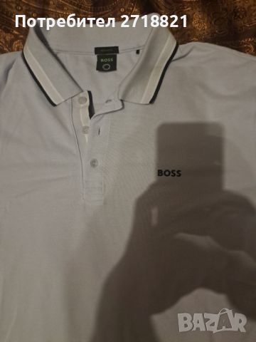BOSS - оригинална тениска с яка, снимка 2 - Тениски - 45337818