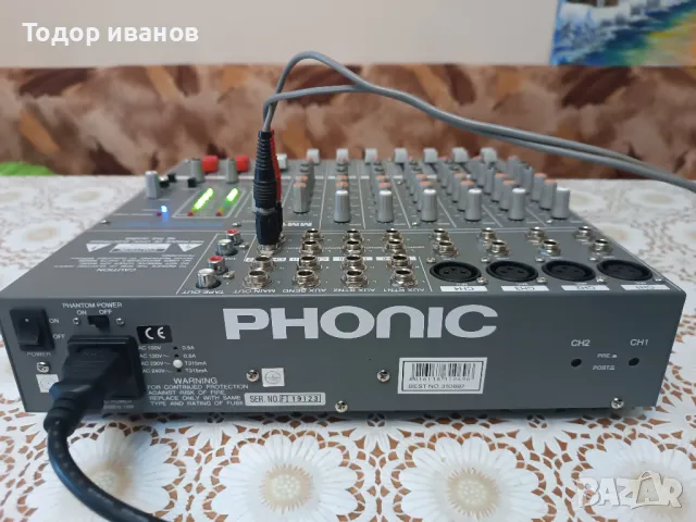 Phonic-mm122, снимка 8 - Ресийвъри, усилватели, смесителни пултове - 47899494