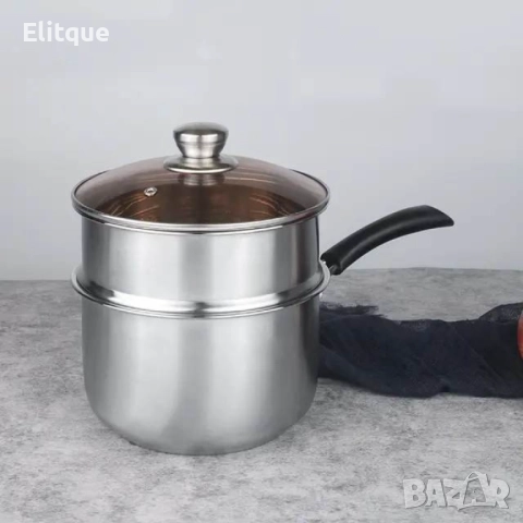 Многофункционална тенджера касерола от неръждаема стомана "Готвене на пара добавка в комплекта ", снимка 15 - Други - 52894808