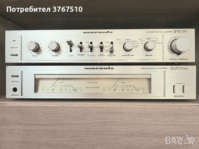 Усилвател Marantz SM 500 DC + предусилвател SC 500, снимка 3 - Ресийвъри, усилватели, смесителни пултове - 54091973