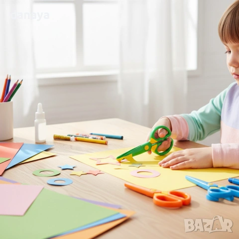 6161 Детска безопасна ножничка със заоблен връх, снимка 4 - Ученически пособия, канцеларски материали - 53826403