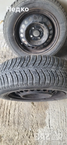Зимни гуми и джанти Хонда джаз цивик , снимка 5 - Гуми и джанти - 52342549
