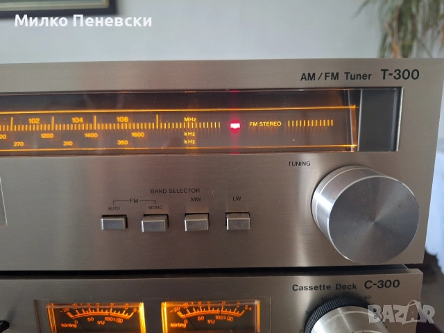 KORTING A 300 STEREO AMPLIFIER.C 300 STEREO CASSETTE DECK.T 300 STEREO TUNER.MADE IN WEST GERMANY., снимка 4 - Аудиосистеми - 53689734